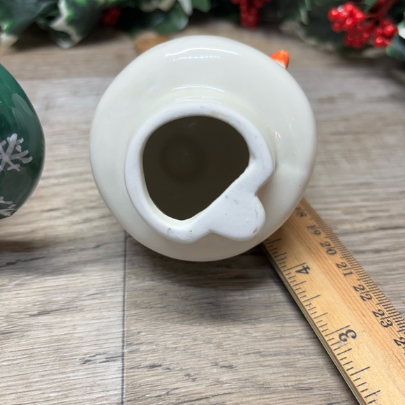 Debbie Mumm Marshmellow Snowman Mini Teapot Sakura Collectors Series 6"VTG - Picture 9 of 11